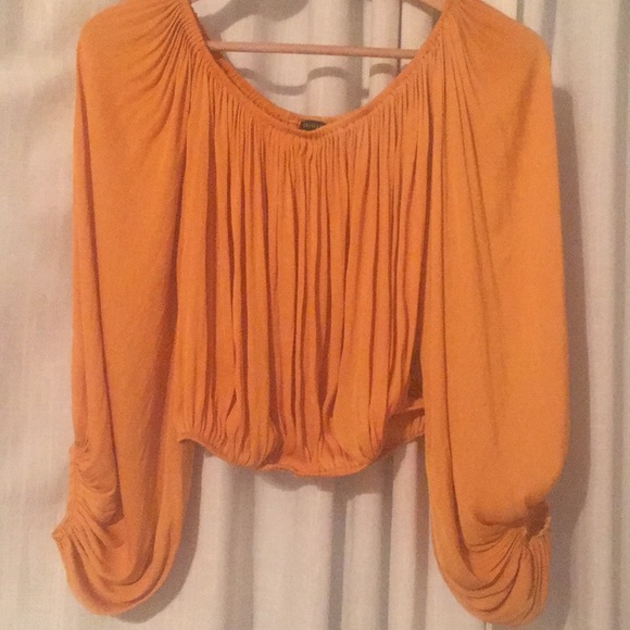 F21 Tumeric Peasant Blouse - Picture 4 of 5